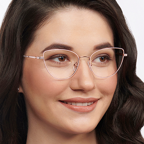 John Jacobs Online Gold Full Rim Cat Eye left side John Jacobs Online Gold Full Rim Cat Eye left side