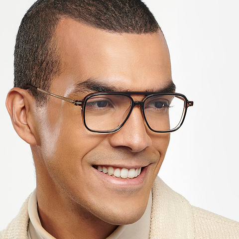 John Jacobs Online Black Full Rim Square right side