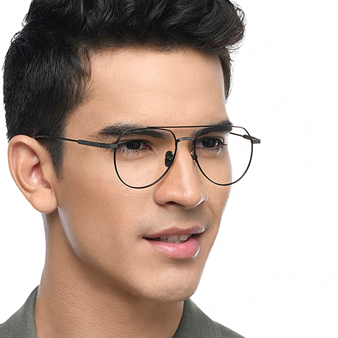 John Jacobs Online Black Full Rim Aviator right side John Jacobs Online Black Full Rim Aviator right side