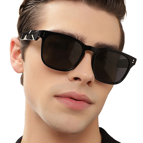 John Jacobs Black Full Rim Square right side