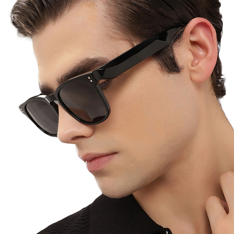 John Jacobs Black Full Rim Square left side