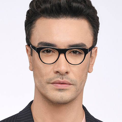 John Jacobs Online Black Full Rim Square right side