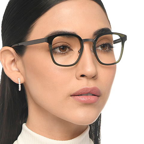 John Jacobs Online Black Full Rim Square right side