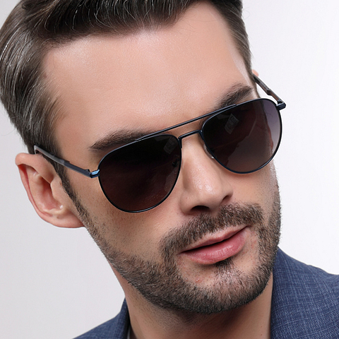 John Jacobs Sky Blue Full Rim Aviator left side