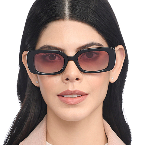 John Jacobs Online Black Full Rim Rectangle right side John Jacobs Online Black Full Rim Rectangle right side