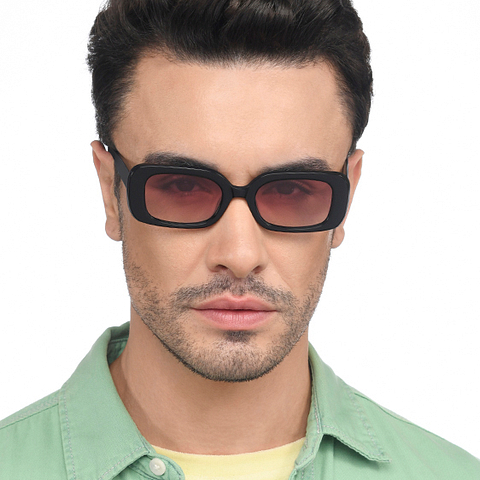 John Jacobs Online Black Full Rim Rectangle right side John Jacobs Online Black Full Rim Rectangle right side
