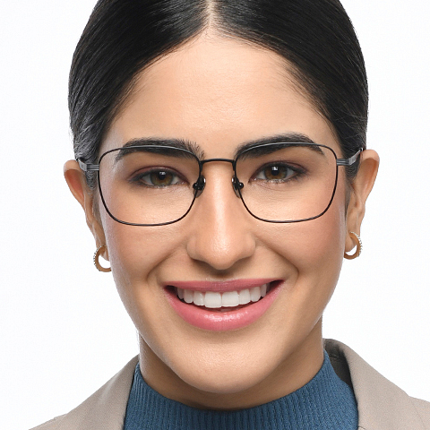 John Jacobs Black Full Rim Square right side