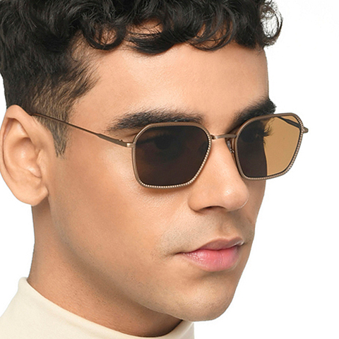 John Jacobs Gold Full Rim Hexagonal right side