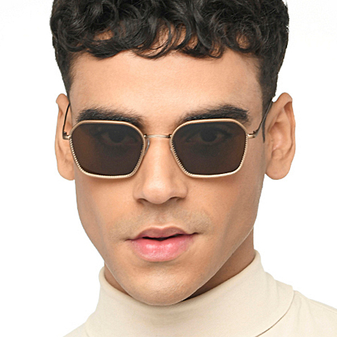 John Jacobs Gold Full Rim Hexagonal left side