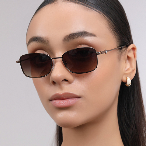 John Jacobs Dark Brown Full Rim Cat Eye right side