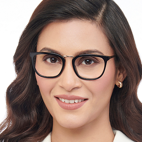 John Jacobs Online Black Full Rim Square left side John Jacobs Online Black Full Rim Square left side
