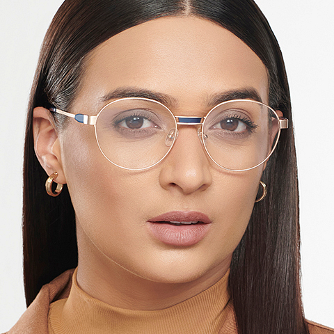 John Jacobs Online Gold Full Rim Round right side John Jacobs Online Gold Full Rim Round right side