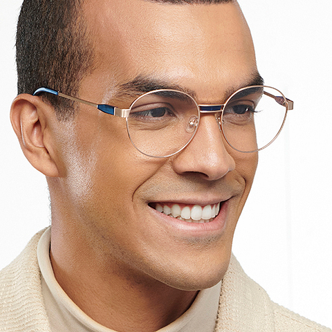 John Jacobs Online Gold Full Rim Round right side John Jacobs Online Gold Full Rim Round right side