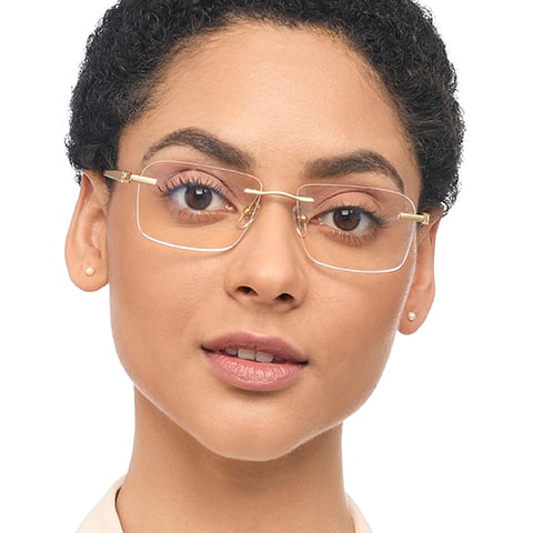 John Jacobs Online Gold Rimless Rectangle right side John Jacobs Online Gold Rimless Rectangle right side