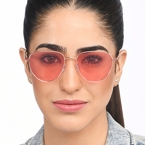John Jacobs Online Gold Full Rim Round left side