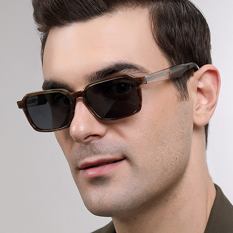 John Jacobs Red Full Rim Rectangle left side