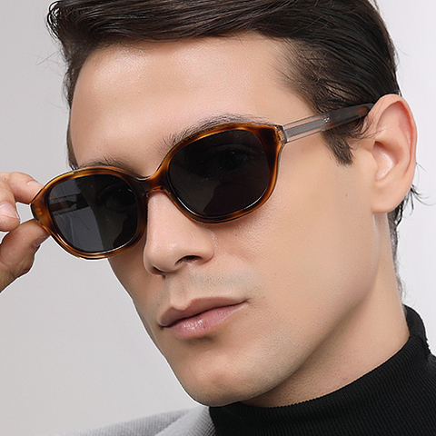 John Jacobs Tortoise Full Rim Rectangle left side