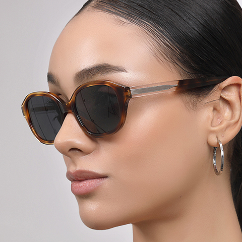 John Jacobs Tortoise Full Rim Rectangle left side