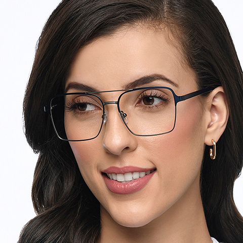 John Jacobs Online Mid Gunmetal Full Rim Square right side John Jacobs Online Mid Gunmetal Full Rim Square right side