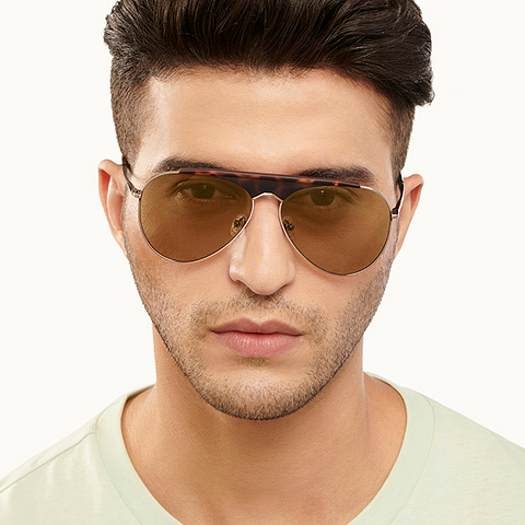 John Jacobs Online Mid Gunmetal Full Rim Aviator right side