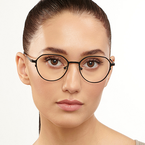John Jacobs Online Black Full Rim Round right side John Jacobs Online Black Full Rim Round right side