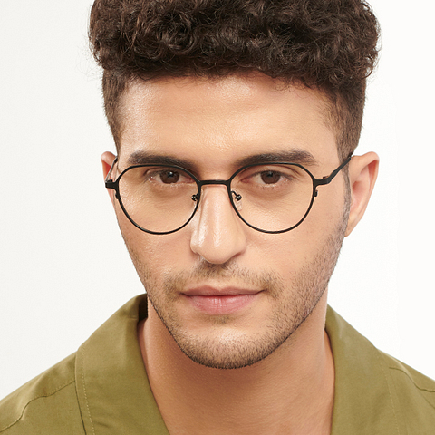 John Jacobs Online Black Full Rim Round right side John Jacobs Online Black Full Rim Round right side