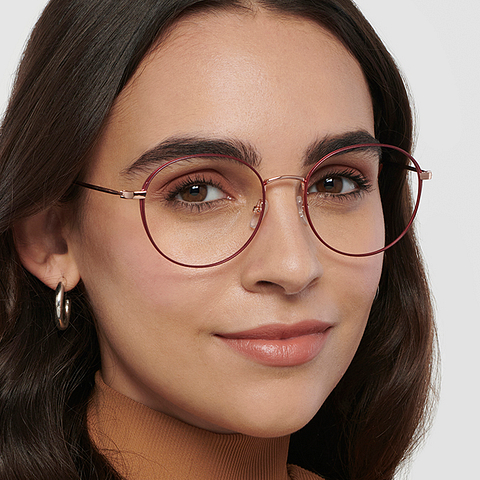 John Jacobs Online Rose Gold Full Rim Round right side