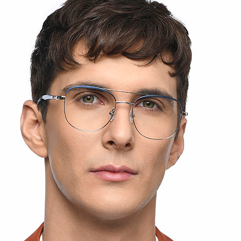 John Jacobs Online Silver Full Rim Square left side John Jacobs Online Silver Full Rim Square left side
