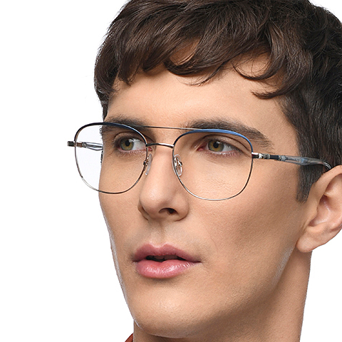 John Jacobs Online Silver Full Rim Square right side John Jacobs Online Silver Full Rim Square right side