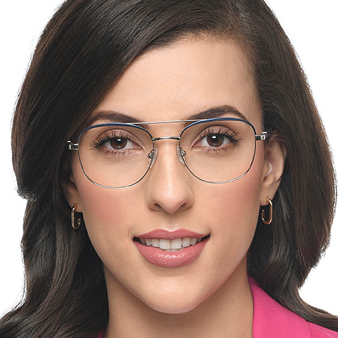 John Jacobs Online Silver Full Rim Square right side John Jacobs Online Silver Full Rim Square right side