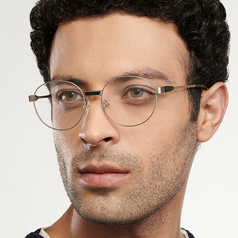 John Jacobs Online Silver Full Rim Round left side John Jacobs Online Silver Full Rim Round left side