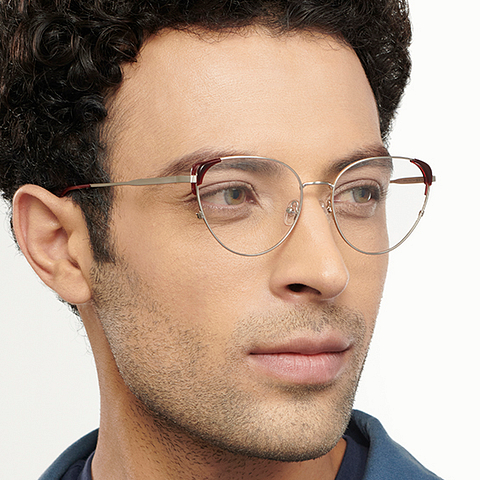 John Jacobs Online Silver Full Rim Cat Eye right side