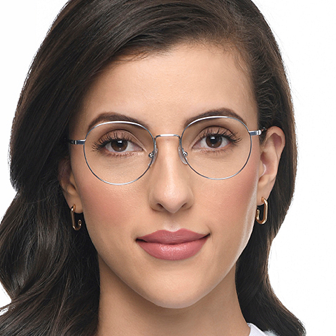 John Jacobs Online Silver Full Rim Round right side John Jacobs Online Silver Full Rim Round right side