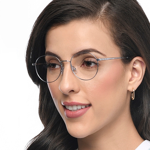 John Jacobs Online Silver Full Rim Round left side John Jacobs Online Silver Full Rim Round left side
