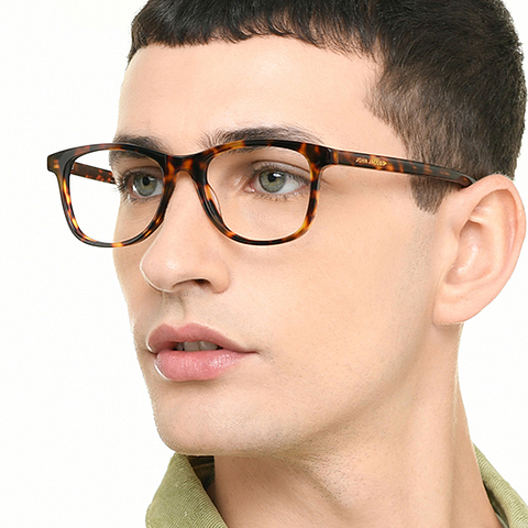 John Jacobs Online Tortoise Full Rim Square right side