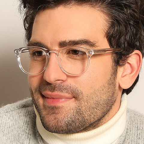 John Jacobs Online Crystal Transparent Full Rim Round right side