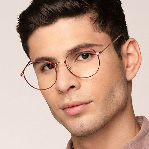 John Jacobs Online Rose Gold Full Rim Round right side