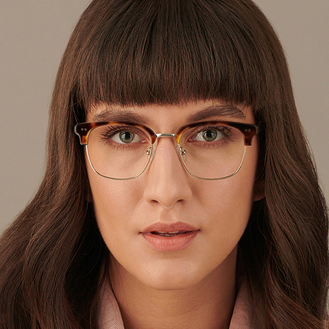 John Jacobs Online Golden Brown Full Rim Clubmaster left side John Jacobs Online Golden Brown Full Rim Clubmaster left side