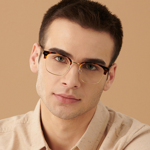 John Jacobs Online Golden Brown Full Rim Clubmaster right side John Jacobs Online Golden Brown Full Rim Clubmaster right side