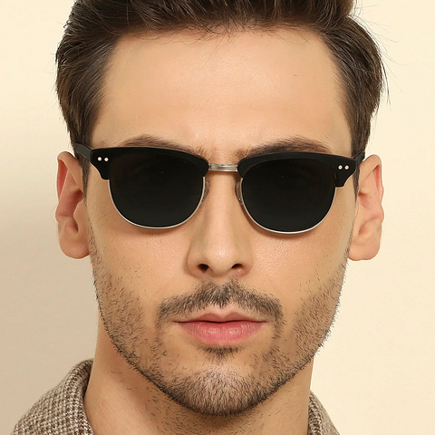 John Jacobs Black Full Rim Clubmaster right side John Jacobs Black Full Rim Clubmaster right side