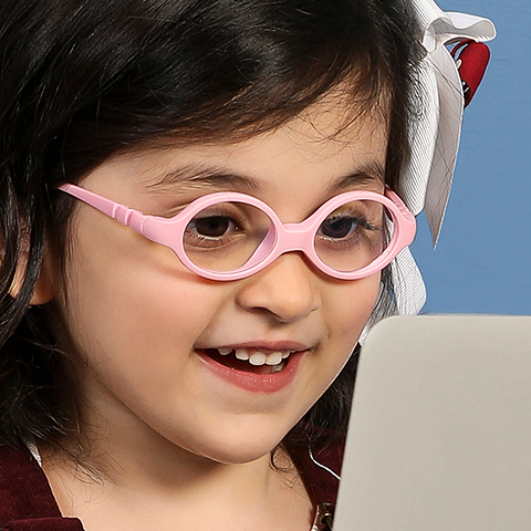 Hooper Online Pink Transparent Full Rim Round right side Hooper Online Pink Transparent Full Rim Round right side