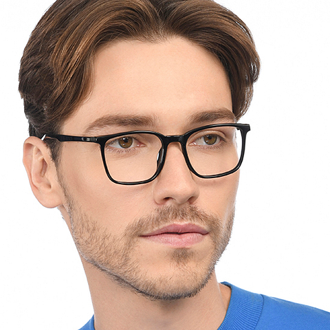 Lenskart Studio Online Black Full Rim Square left side