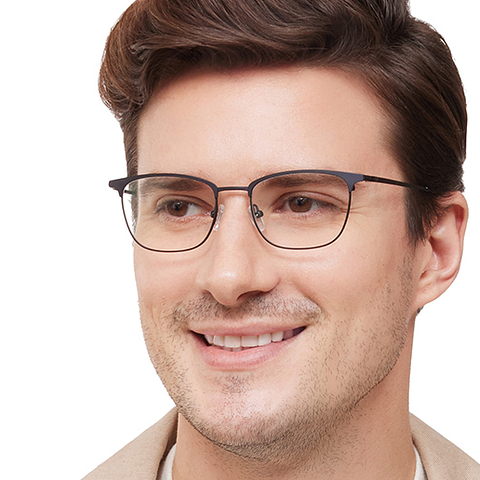 Lenskart Air Black Full Rim Rectangle left side