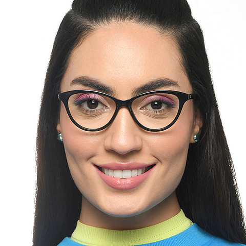 Lenskart Air Online Black Full Rim Cat Eye right side