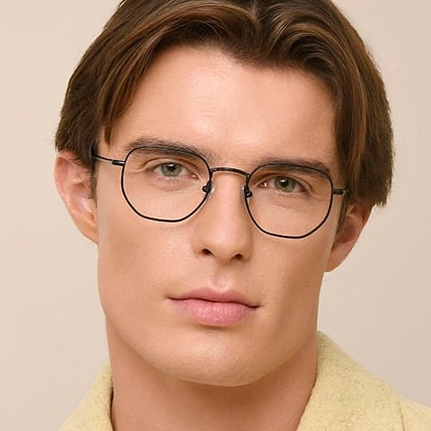 Le Petit Lunetier Black Full Rim Geometric right side Le Petit Lunetier Black Full Rim Geometric right side
