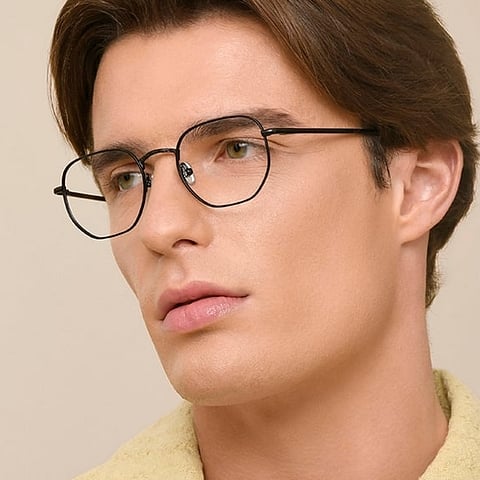 Le Petit Lunetier Black Full Rim Geometric left side Le Petit Lunetier Black Full Rim Geometric left side