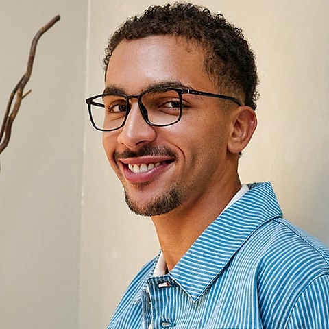 لينسكارت إير أسود حافة كاملة مربع right side