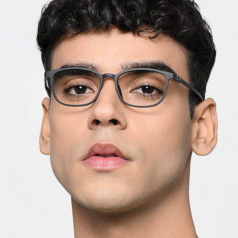Lenskart Air Online Black Full Rim Rectangle left side