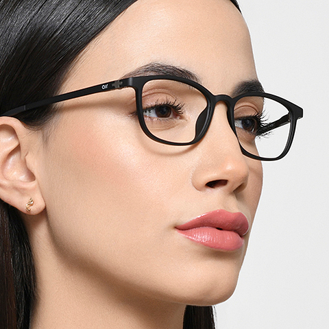 Lenskart Air Online Black Full Rim Rectangle left side