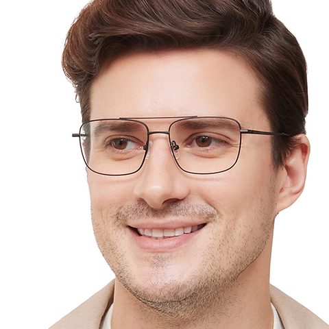 Lenskart Air Black Full Rim Square left side